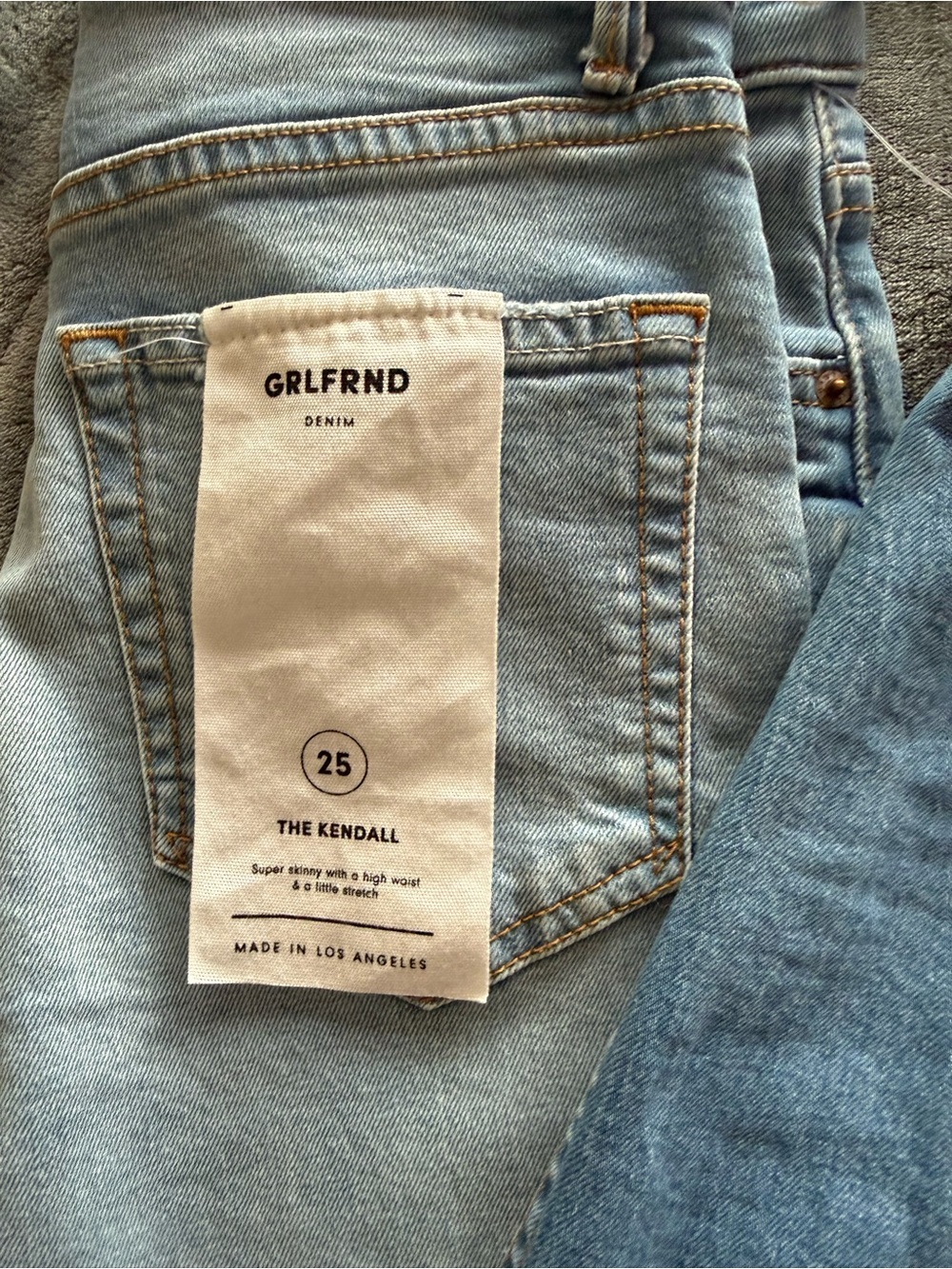 82. | GRLFRND | ($328) BNWT | Kendall |High-Rise Skinny SKYLINE | 25 - Picture 4 of 8